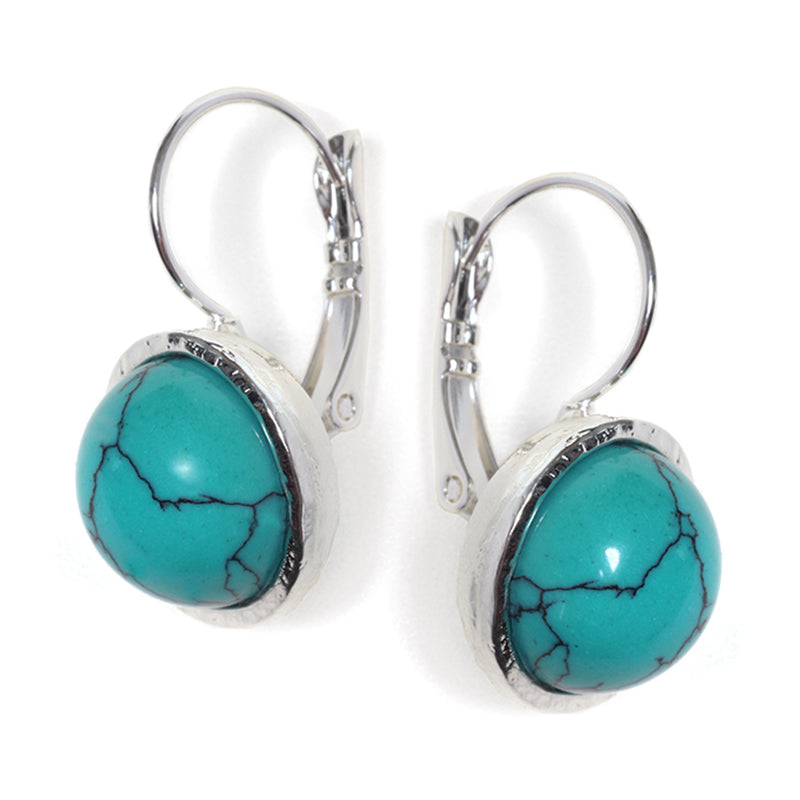 Classic Turquoise Earrings - SEA Smadar Eliasaf