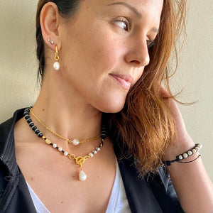 Hook Earrings with Pearls - SEA Smadar Eliasaf
