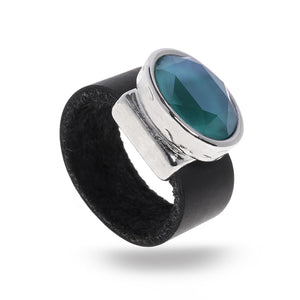 Eye Catching Turquoise Crystal Ring - SEA Smadar Eliasaf