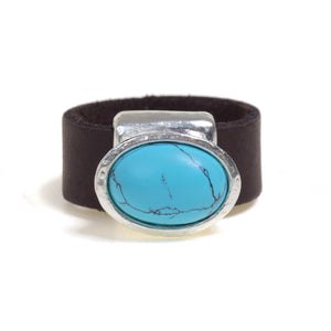 Eye Catching oval Turquoise ring - SEA Smadar Eliasaf