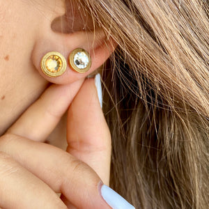 Crystal Clear stud earrings - SEA Smadar Eliasaf