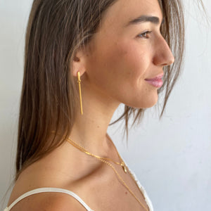 Golden Line Earrings - SEA Smadar Eliasaf