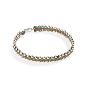 Silver Balls Bracelet - Turquoise/Brown - SEA Smadar Eliasaf