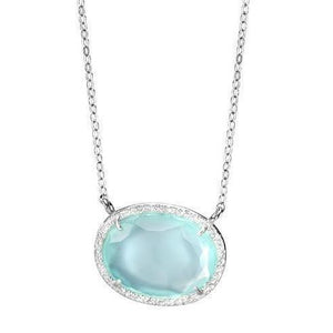 Silver Necklace with a Blue Pendant - SEA Smadar Eliasaf