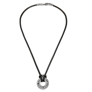 Black "Shema Israel" Necklace for Men - SEA Smadar Eliasaf